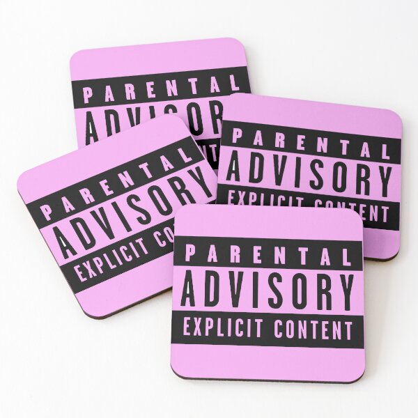 Item preview, Parental Advisory black designed and sold by Happie Kids.