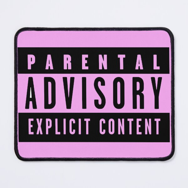 Item preview, Parental Advisory black designed and sold by Happie Kids.