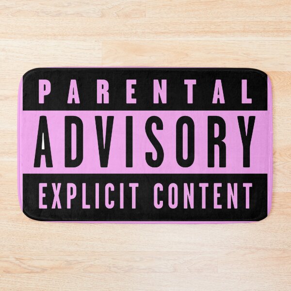 Item preview, Parental Advisory black designed and sold by Happie Kids.