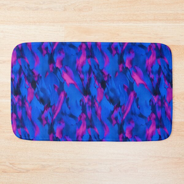 Item preview, Sapphire Blue and Magenta Abstract Watercolor Pattern designed and sold by zenjiinspired.