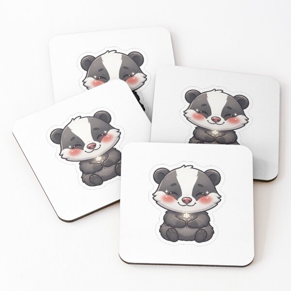 Item preview, Cute Baby Badger Holding A Flower designed and sold by Owcomm.