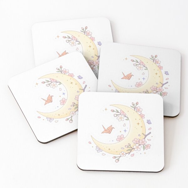 Item preview, Bright moon with cherry blossoms designed and sold by SoraPetals.