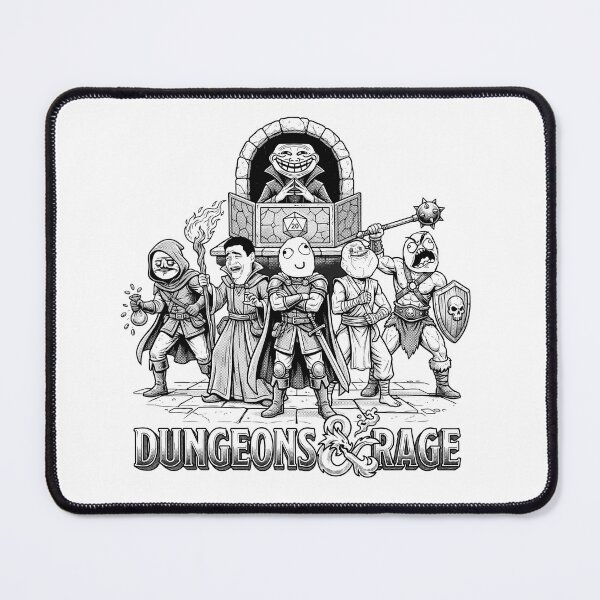 Item preview, Dungeons and Rage Comic Meme Tabletop RPG Party Parody designed and sold by AdyKurniawan.