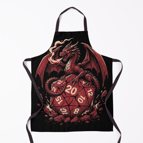 Item preview, Red Dragon Guarding D20 Dice Tabletop RPG Fantasy Art designed and sold by AdyKurniawan.