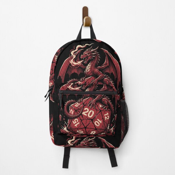 Item preview, Red Dragon Guarding D20 Dice Tabletop RPG Fantasy Art designed and sold by AdyKurniawan.