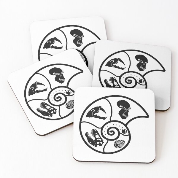 Item preview, Evolution of Life logo (white) designed and sold by Samueru.paleoart.