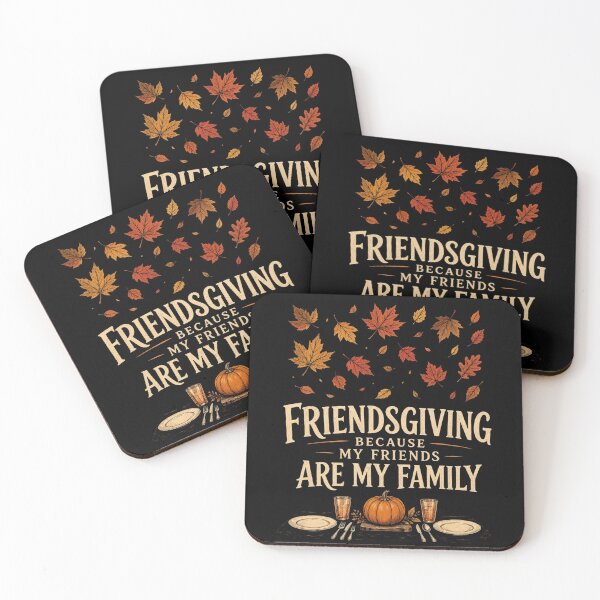 Item preview, Friendsgiving Because My Friends are My Family Fall thanksgiving designed and sold by CF_VintageDesign.