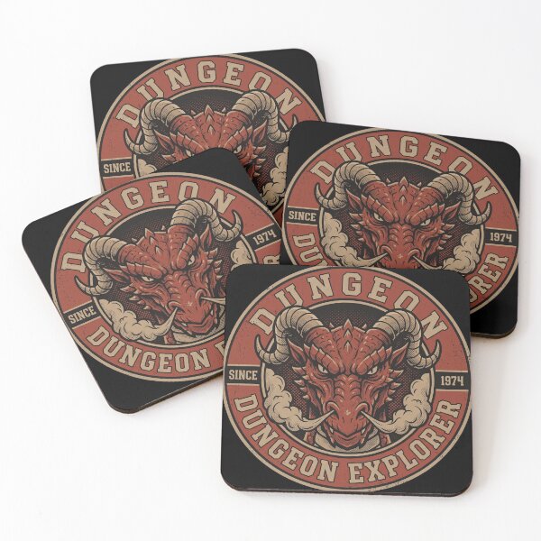 Item preview, Vintage Dungeon Explorer Dragon Badge Retro RPG designed and sold by AdyKurniawan.