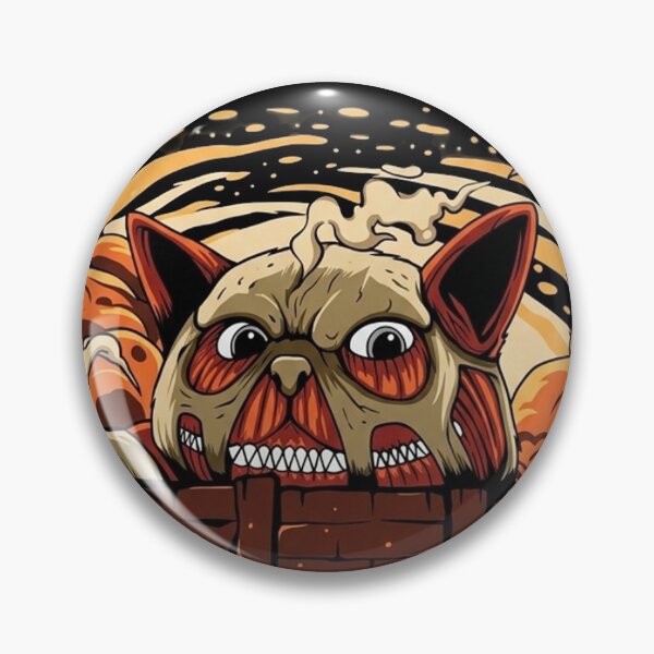 Item preview, Cat on Titan Parody designed and sold by PRINTATSTUDIO.