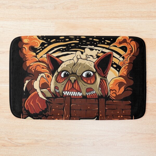 Item preview, Cat on Titan Parody designed and sold by PRINTATSTUDIO.