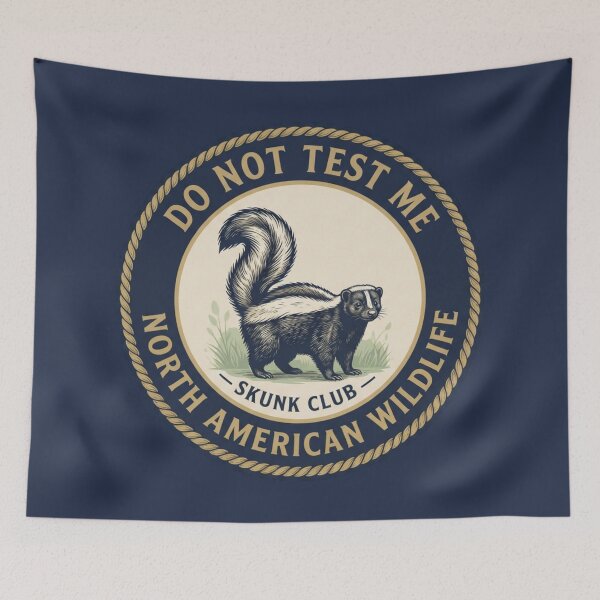 Item preview, Do Not Test Me Skunk Club Humor Badge designed and sold by CalmCapy Co.