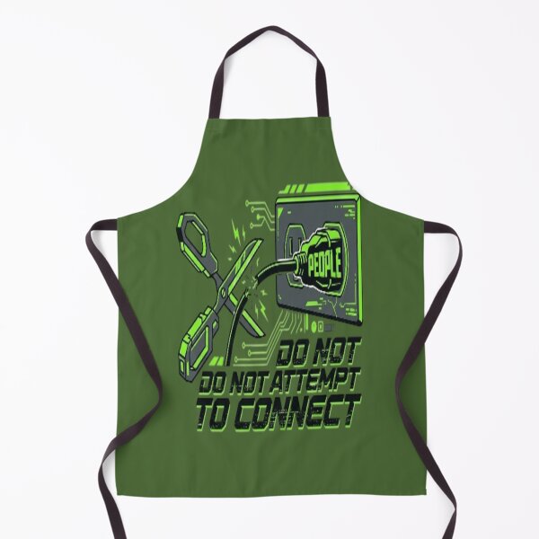 Item preview, Do Not Attempt To Connect Cyberpunk Social Battery Meme designed and sold by LUKOWEAR.