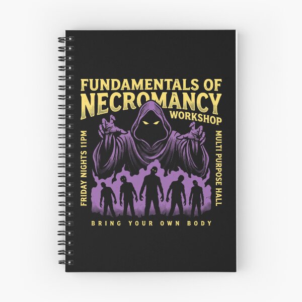 Item preview, Fundamentals of Necromancy Funny Tabletop RPG Retro Flyer designed and sold by AdyKurniawan.