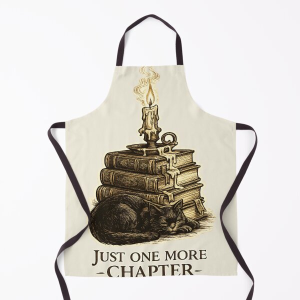 Item preview, Just One More Chapter Vintage Books Black Cat – Bookish Reader Dark Academia Gift designed and sold by SanaCreation13.