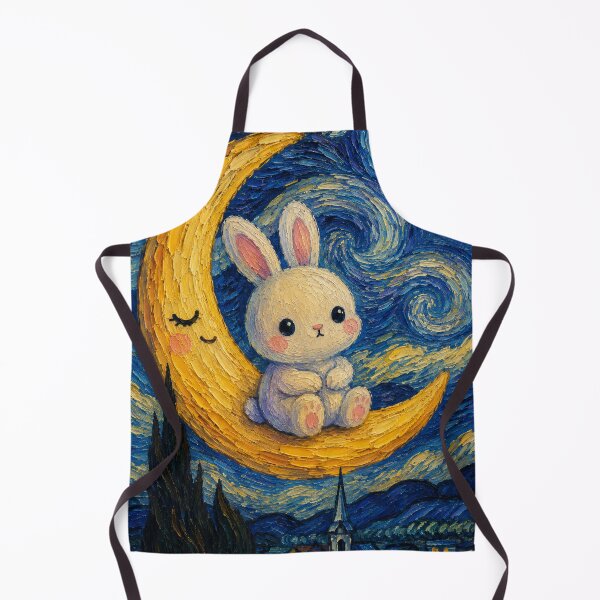 Item preview, Kawaii Rabbit in the Starry Night designed and sold by EsenciaZen.