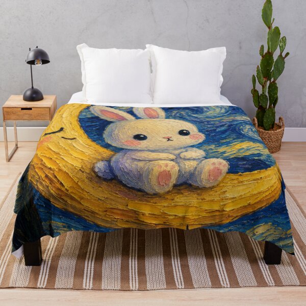 Item preview, Kawaii Rabbit in the Starry Night designed and sold by EsenciaZen.