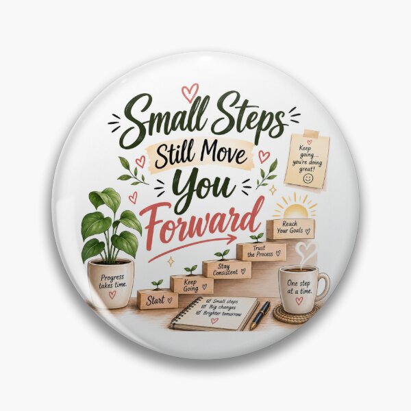 Item preview, Small Steps Still Move You Forward designed and sold by KrithigaArts.