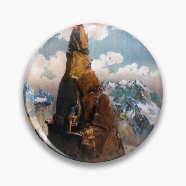 Item preview, Retro Mont Blanc Mountain Climbing Illustration Poster designed and sold by BanSosGakCairR.