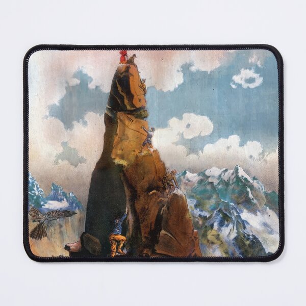Item preview, Retro Mont Blanc Mountain Climbing Illustration Poster designed and sold by BanSosGakCairR.