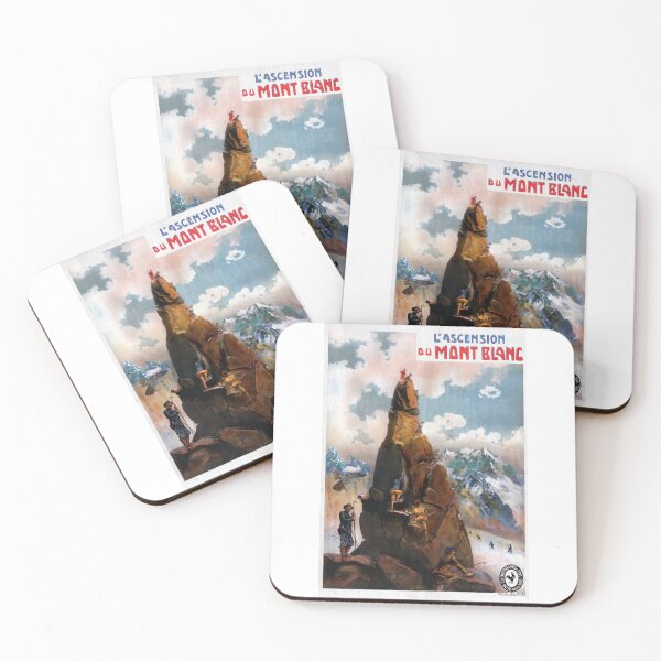 Item preview, Retro Mont Blanc Mountain Climbing Illustration Poster designed and sold by BanSosGakCairR.