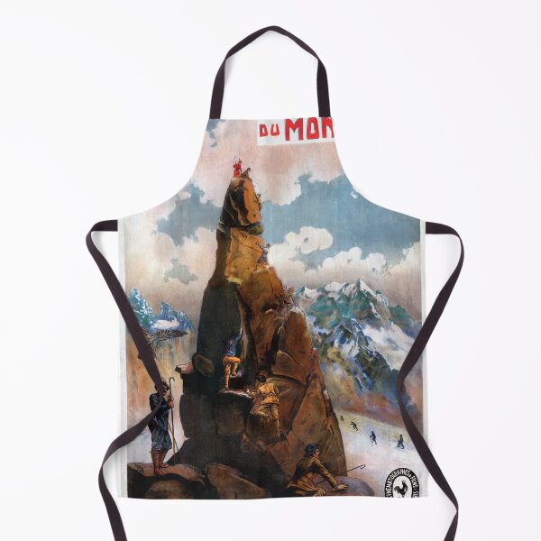 Artikelvorschau, Retro-Poster mit Mont-Blanc-Bergsteigermotiv entworfen und verkauft von BanSosGakCairR.