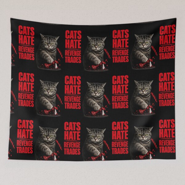 Item preview, Cats Hate Revenge Trades Funny Forex Trading Cat Trader Gift designed and sold by PipForgeStudio .