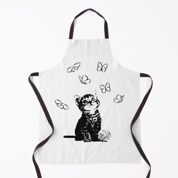 Item preview, Pixel kitten and butterflies designed and sold by ANVivid.
