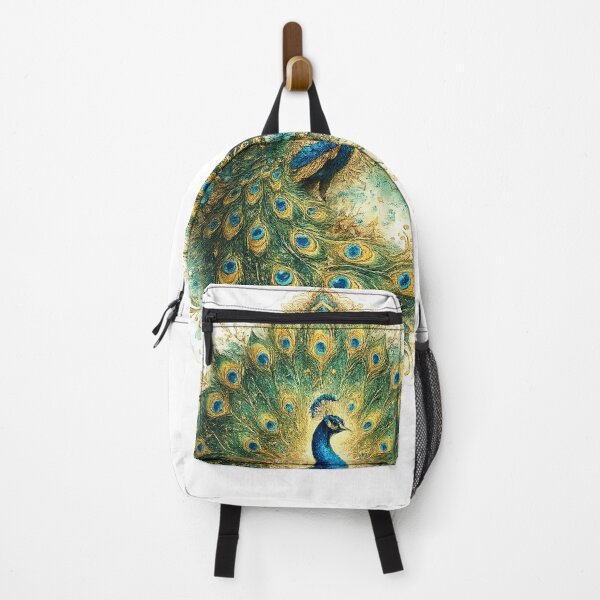 Item preview, Majestic Peacock Floral Die-Cut Sticker | Elegant Watercolor Bird Art designed and sold by Arts121.
