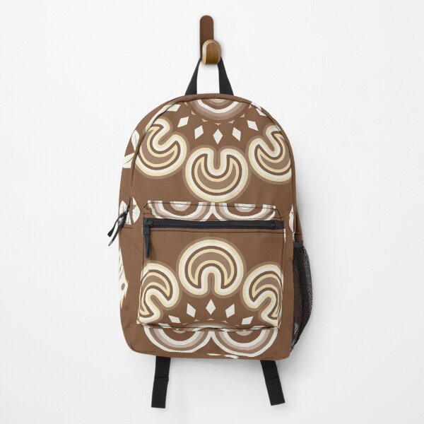 Item preview, Boho Folk Floral Pattern in Earthy Brown Scandinavian Textile Design designed and sold by CHANCHANAI.