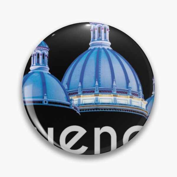 Item preview, Cuenca Unconventionals With Blue Domes Dark Bg designed and sold by pawprintsart.
