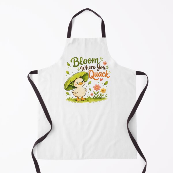 Item preview, Bloom Where You Quack – Cute Duck Inspirational Quote | Kawaii Duck Cartoon | Positive Nature Aesthetic Gift designed and sold by CRAZZYDOODLES.