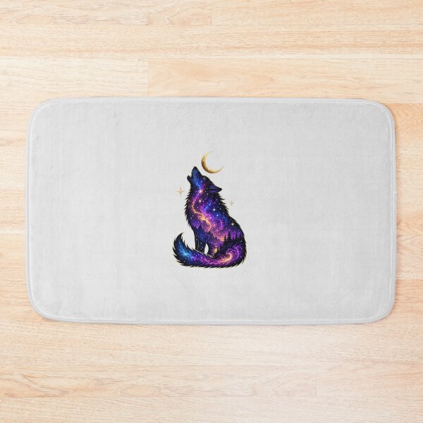 Item preview, Cosmic Howling Wolf - Galaxy Night Sky Landscape designed and sold by Wear-X.