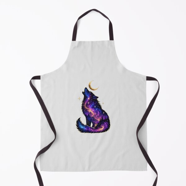 Item preview, Cosmic Howling Wolf - Galaxy Night Sky Landscape designed and sold by Wear-X.