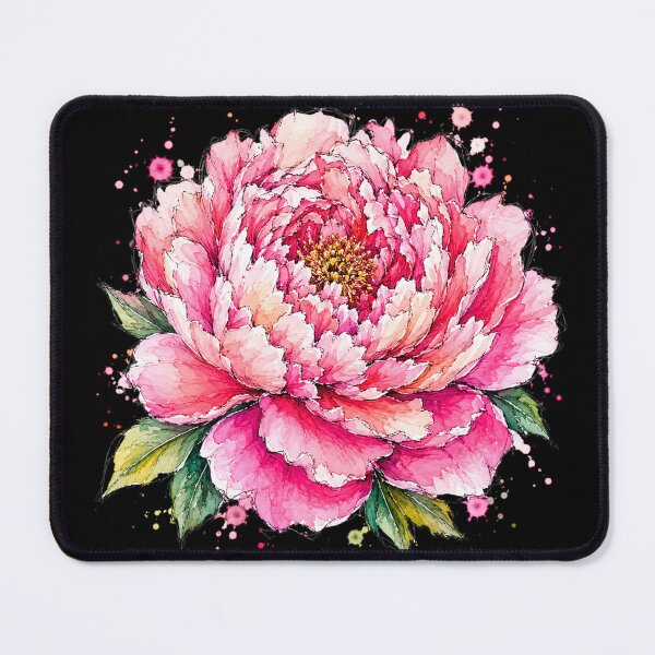 Item preview, Pink Peony Watercolor Art – Elegant Botanical Floral Illustration designed and sold by ColorSplash123.