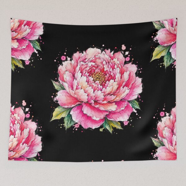 Item preview, Pink Peony Watercolor Art – Elegant Botanical Floral Illustration designed and sold by ColorSplash123.