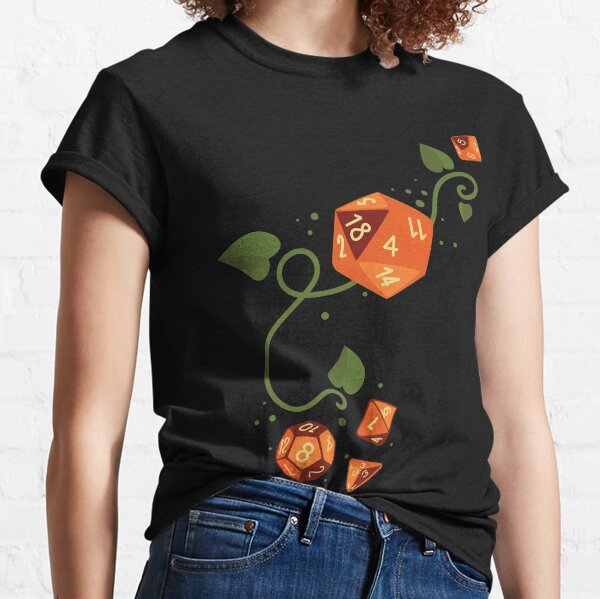 Polyhedral Dice (Pumpkin Patch) Classic T-Shirt