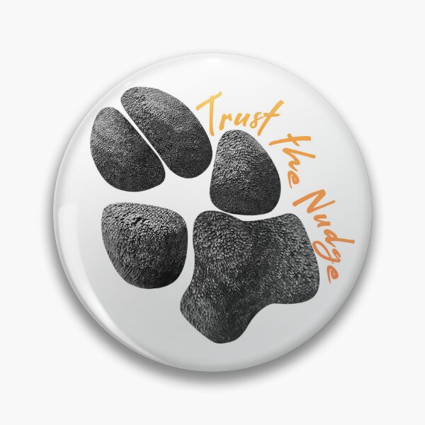 Item preview, Trust the Nudge - Bea's Digital Paw Print (Orange) designed and sold by Lanie B Meyer.