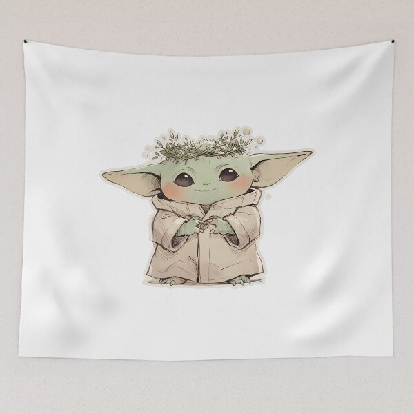 Item preview, BABY YODA DRIED FLOWER CROWN designed and sold by LIS AND MELIVERSO.