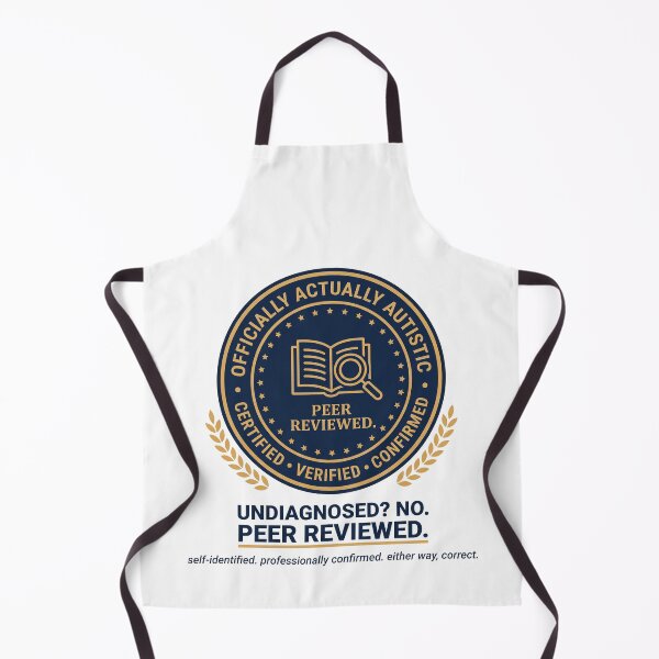 Item preview, Actually Autistic Peer Reviewed Certified Seal Identity Gift designed and sold by Osmose-Studio ⭐⭐⭐⭐⭐.