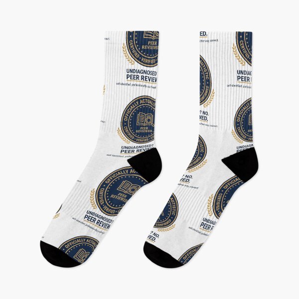 Item preview, Actually Autistic Peer Reviewed Certified Seal Identity Gift designed and sold by Osmose-Studio ⭐⭐⭐⭐⭐.