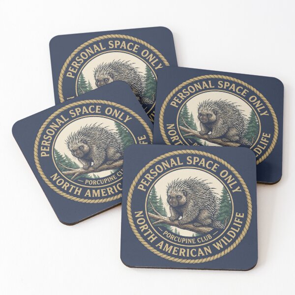 Item preview, Personal Space Only Porcupine Club Humor Badge designed and sold by CalmCapy Co.