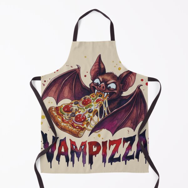 Item preview, Vampizza - Funny Vampire Bat Eating Pizza designed and sold by chriswo-design.