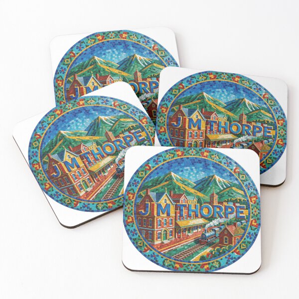 Item preview, Jim Thorpe Mountain Mosaic Travel Sticker Summer Souvenir designed and sold by Imaginarium of Chaos falcon88 .