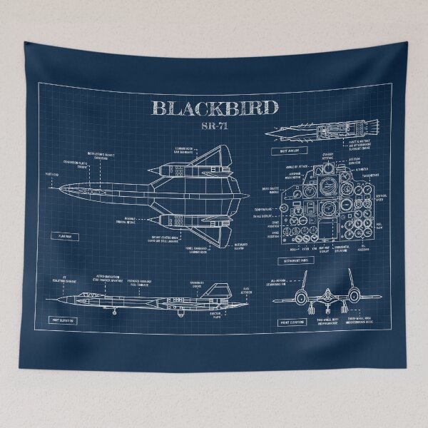 Item preview, Blackbird SR-71 (Navy Blueprint) designed and sold by BGALAXY.