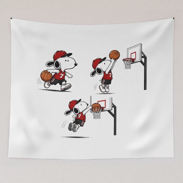 Item preview, Cute Snoopy Basketball Action | Dribble, Shoot & Slam Dunk Fan Art designed and sold by artizallart.