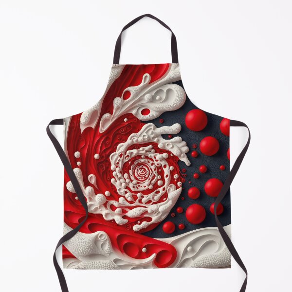 Item preview, Abstract Red and White Spiral designed and sold by Vicky Brago-Mitchell®.
