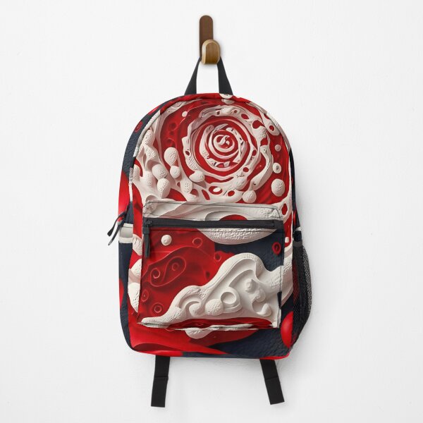Item preview, Abstract Red and White Spiral designed and sold by Vicky Brago-Mitchell®.