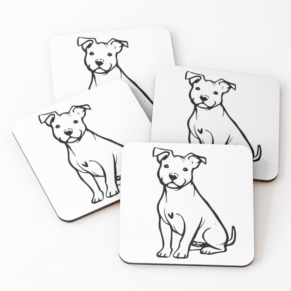 Item preview, Pit Bull Puppy with Heart Marking designed and sold by pixiedustpaint.