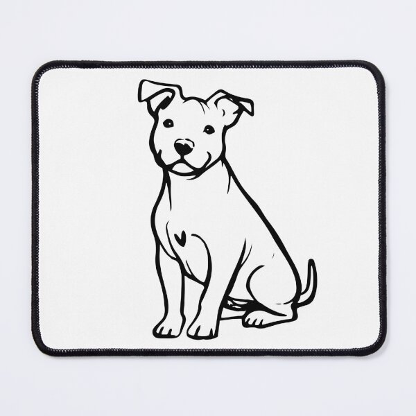 Item preview, Pit Bull Puppy with Heart Marking designed and sold by pixiedustpaint.