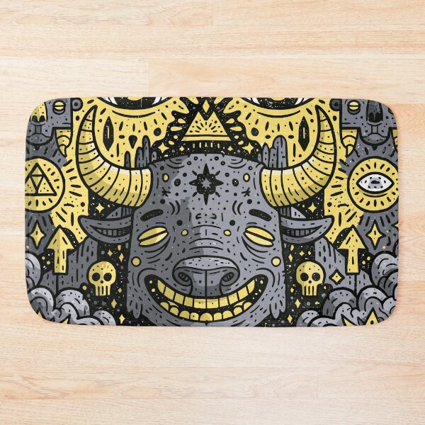 Item preview, All Seeing Eye Golden Bull Prosperity Art designed and sold by Romgora.